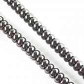 Non magnetic Hematite Beads, Rondelle, different size for choice, black, Grade A, Length:15.5 Inch, Sold By Strand